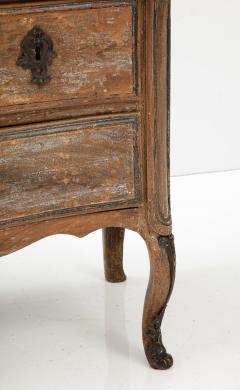 Louis XV Louis XVI French Walnut Painted Commode Pyrenees Marble - 2937798