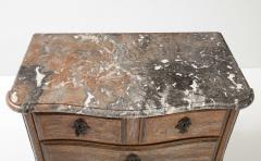 Louis XV Louis XVI French Walnut Painted Commode Pyrenees Marble - 2937799