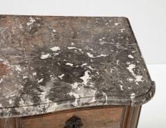 Louis XV Louis XVI French Walnut Painted Commode Pyrenees Marble - 2937800