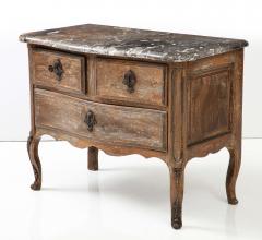 Louis XV Louis XVI French Walnut Painted Commode Pyrenees Marble - 2937802