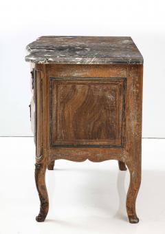 Louis XV Louis XVI French Walnut Painted Commode Pyrenees Marble - 2937807