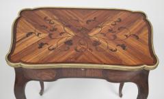 Louis XV Marquetry Veneered Bronze Mounted Side Table - 2116925