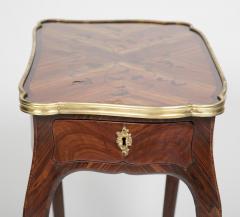 Louis XV Marquetry Veneered Bronze Mounted Side Table - 2116929