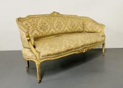 Louis XV Painted Living room Suite Settee 4 Side chairs Center Table - 2562533