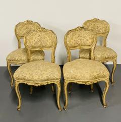 Louis XV Painted Living room Suite Settee 4 Side chairs Center Table - 2562539