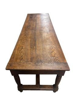 Louis XV Provincial Oak Farm Table - 4507025