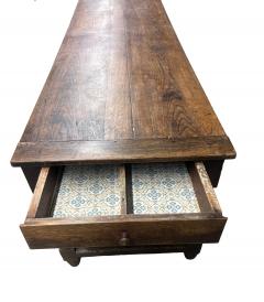 Louis XV Provincial Oak Farm Table - 4507029