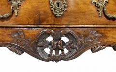 Louis XV Provincial Walnut Bombe Commode - 3740642