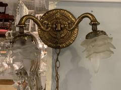 Louis XV Style Brass Double Globe Wall Sconce - 1466408