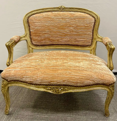 Louis XV Style Diminutive Settee Loveseat Painted French - 2489144