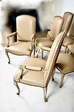 Louis XV Style Dining Chairs Set of 8 - 3860694