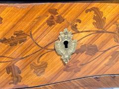 Louis XV Style Executive Desk Marquetry Leather Bronze France 19th 20th c  - 4601073