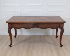 Louis XV Style Flat Center Desk in Walnut and Elm - 4737143