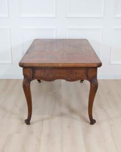 Louis XV Style Flat Center Desk in Walnut and Elm - 4737147