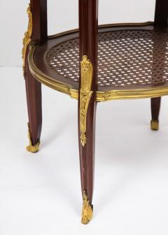 Louis XV Style French Ormolu Mounted Mahogany Table with Marble Top circa 1880 - 1036144