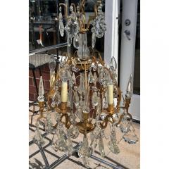 Louis XV Style Gilt Bronze French Crystal Chandelier - 3523283