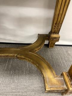 Louis XV Style Giltwood Marble Top Console Hall or Center Table - 2930228