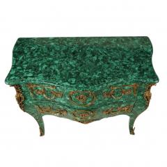 Louis XV Style Malachite Ormolu Mounted Chest of Drawers Commode - 4615688