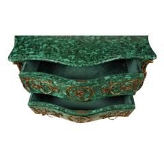 Louis XV Style Malachite Ormolu Mounted Chest of Drawers Commode - 4615690