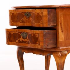 Louis XV Style Marquetry Mahogany Two Drawer Chest - 4571088