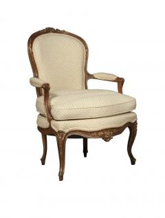 Louis XV Style Pair 19th Century French Berg res Armchairs - 3534678