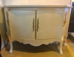 Louis XV Style Parcel Gilt and Paint Decorated Two Door Cabinet Server Sideboard - 2998276