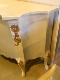 Louis XV Style Parcel Gilt and Paint Decorated Two Door Cabinet Server Sideboard - 2998280