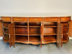 Louis XV Style Rosewood Inlaid Sideboard Credenza Cabinet Bronze Mounted - 2994722