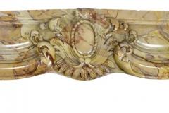 Louis XV Style Sarrancolin Framboise Marble Mantlepiece - 4129449