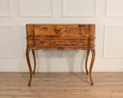 Louis XV Style Tiered Desk In Burr Walnut 19th Century - 4451678