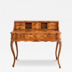 Louis XV Style Tiered Desk In Burr Walnut 19th Century - 4454552