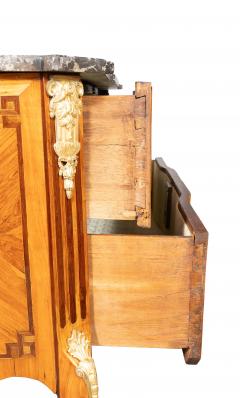 Louis XV Transitional Tulipwood And Kingwood Commode By Boudin - 4243423
