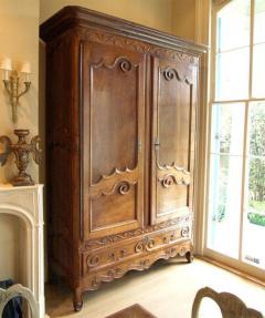 Louis XV Walnut Armoire - 780202