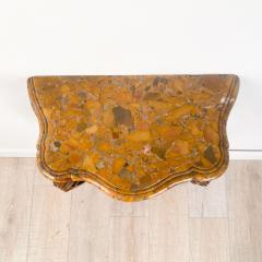 Louis XV Walnut Petit Console with Br che dAlep Marble circa 1750 - 2827314