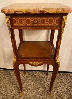 Louis XV XVI Style Marble Top Side Table End Table Pedestal Transitional - 2978582