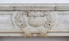 Louis XV XVI Transitional Style Marble Mantle - 513404