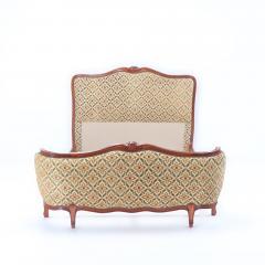 Louis XV style full size Bed with curved footboard  - 3242929