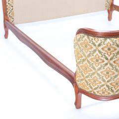 Louis XV style full size Bed with curved footboard  - 3242930