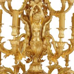 Louis XV style gilt bronze 33 light chandelier - 2176884