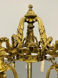 Louis XVI 19th Century Dore Bronze Chandelier Six Light Estate Item - 2511986