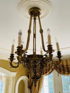 Louis XVI 19th Century Dore Bronze Chandelier Six Light Estate Item - 2511994