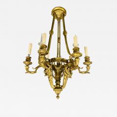 Louis XVI 19th Century Dore Bronze Chandelier Six Light Estate Item - 2515609