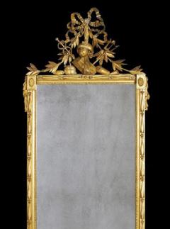Louis XVI Carved Gilt Wood Mirror - 2118380