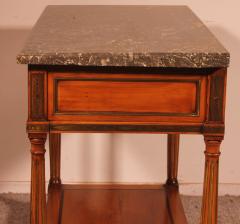 Louis XVI Console In Cherry Wood 18th Century Stamped Lm Pluvinet - 2163106