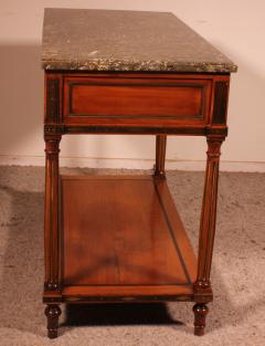 Louis XVI Console In Cherry Wood 18th Century Stamped Lm Pluvinet - 2163109