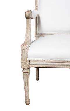 Louis XVI Creme Painted Armchair - 4506969