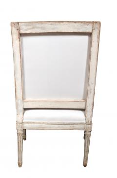 Louis XVI Creme Painted Armchair - 4506975