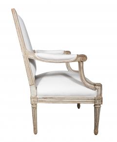 Louis XVI Creme Painted Armchair - 4506976