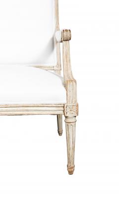 Louis XVI Creme Painted Armchair - 4507031