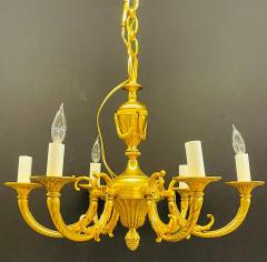 Louis XVI Dore Bronze Chandelier - 2955381